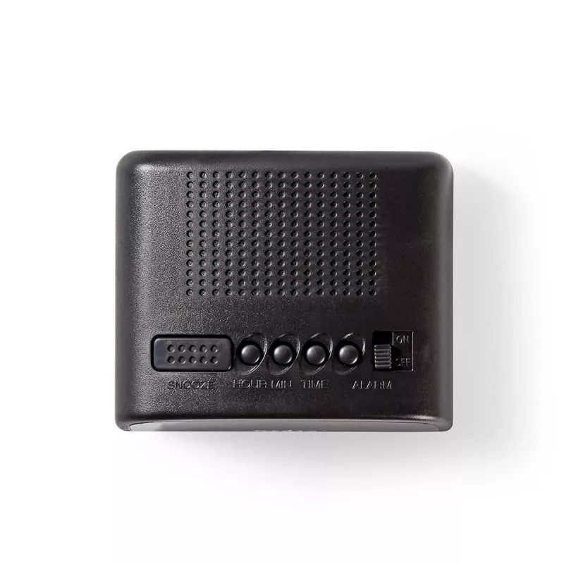 Nedis CLDK008BK LED-digitale wekker met sluimerfunctie, zwart