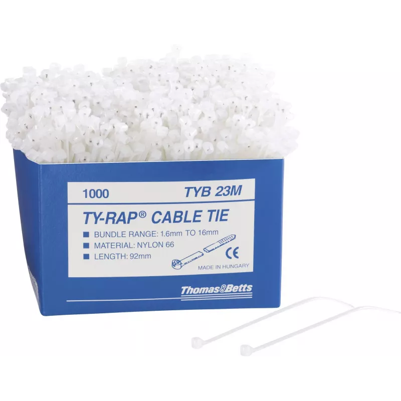 ABB TY-RAP tiewrap 3,6x140 mm zwart UV-bestendig nylon 6.6 (1000-pack)