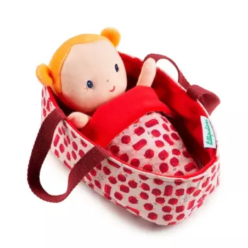 Lilliputiens babypoppenset Aghate met mand, outfit en deken