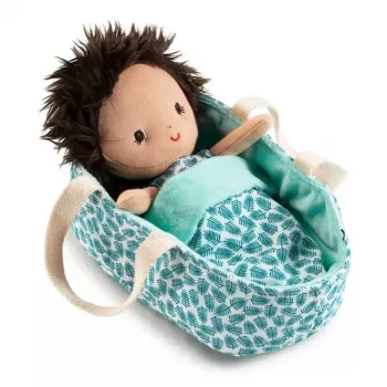 Lilliputiens babypop in mand met outfit en deken Ari