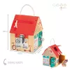 Lilliputiens Georges the Fox houten activiteitenhuis met sloten