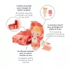 Lilliputiens Lena babypop set met draagmand, knuffeldoekje en melkfles