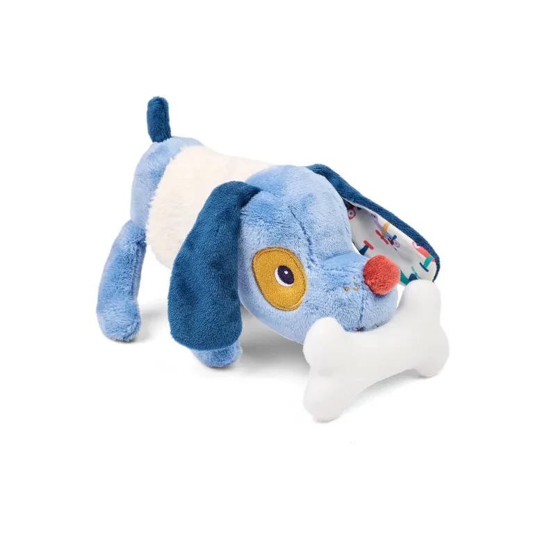 Lilliputiens Jules de hond pluche activiteitenspeelset met mand en accessoires, 12m+
