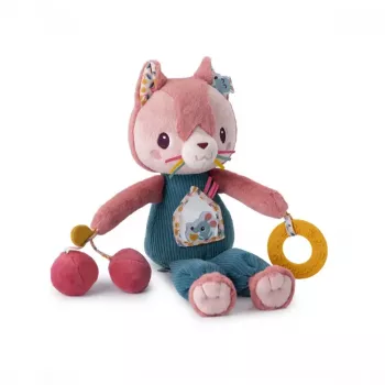 Lilliputiens Jeanne de kat multifunctioneel activiteitenpluche 9m+