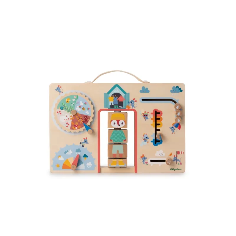 Lilliputiens Alice de vos allweather aankleed-activiteitenbord 83556