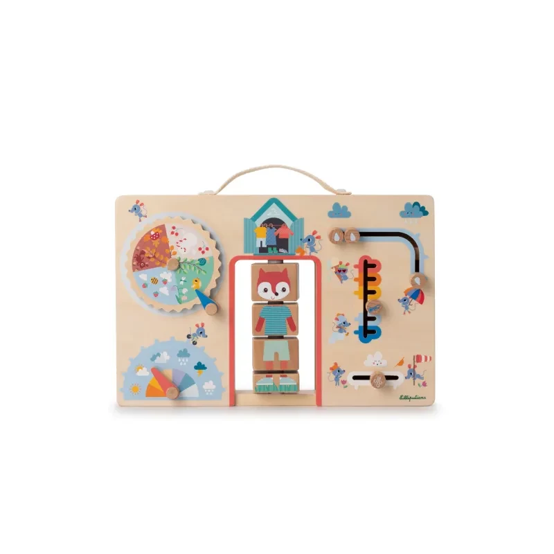 Lilliputiens Alice de vos allweather aankleed-activiteitenbord 83556
