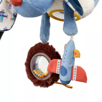 Lilliputiens multifunctioneel hangend knuffeldier Jules de hond 3m+