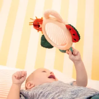 Lilliputiens Jack de Leeuw sensorische activiteitenspiegel met handgrepen, 3m+