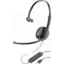 Poly Blackwire C3210 USB-C - 3200-serie - bedrade on-ear monaurale headset met noise-cancelling microfoon - zwart