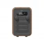 Denver DAB-48 DAB+ draagbare radio grijs houten behuizing