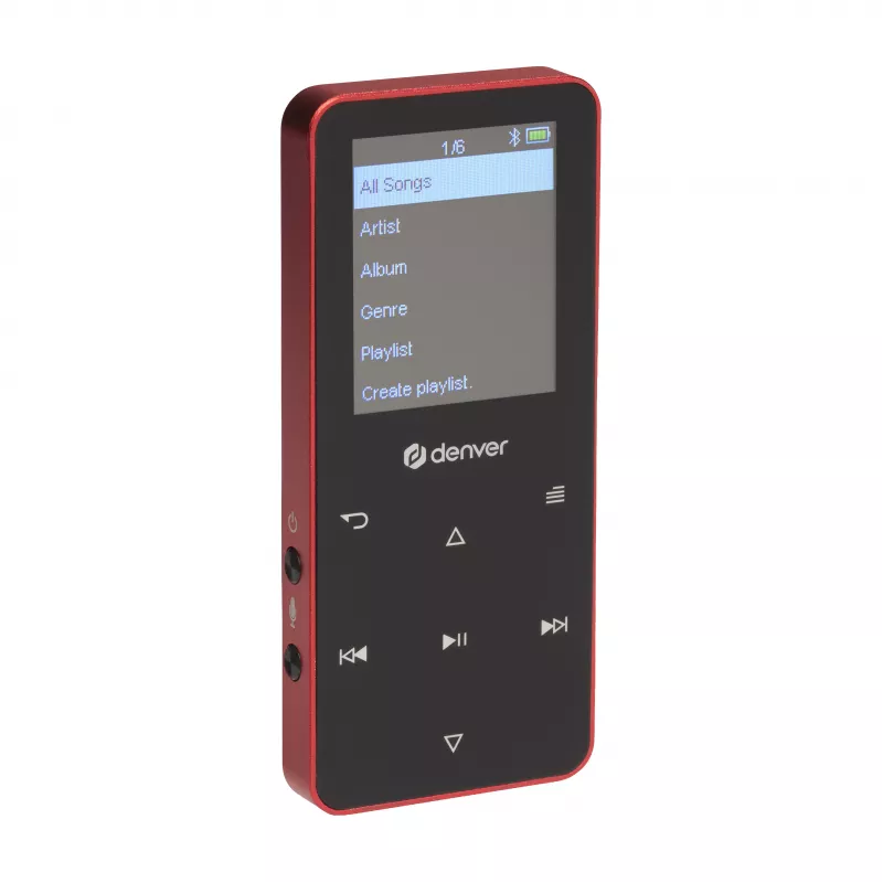 Denver MP-1830R MP4-speler met Bluetooth, 1,8 inch display, 4GB, rood