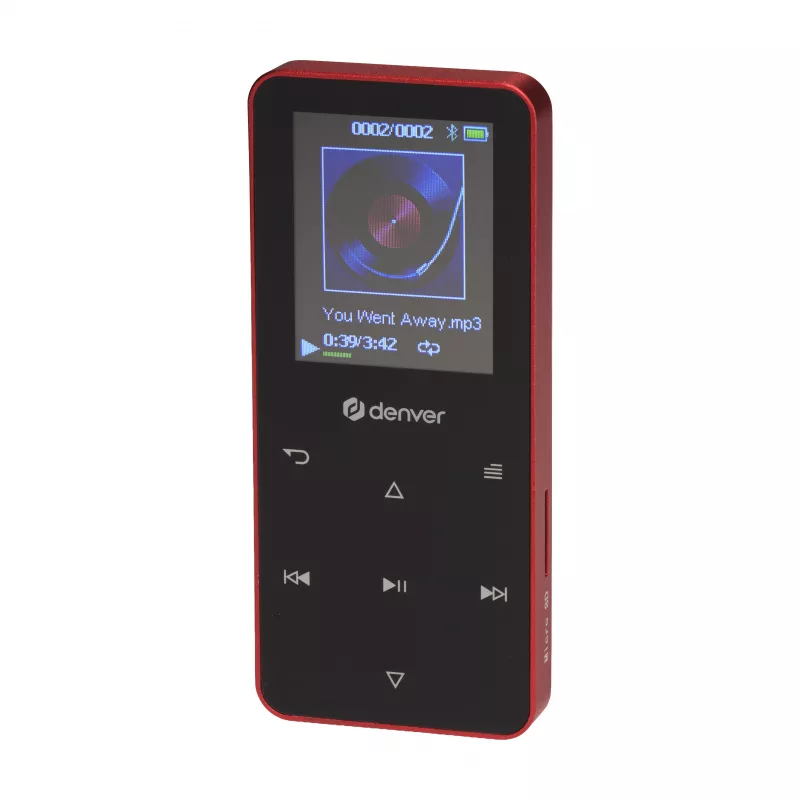 Denver MP-1830R MP4-speler met Bluetooth, 1,8 inch display, 4GB, rood