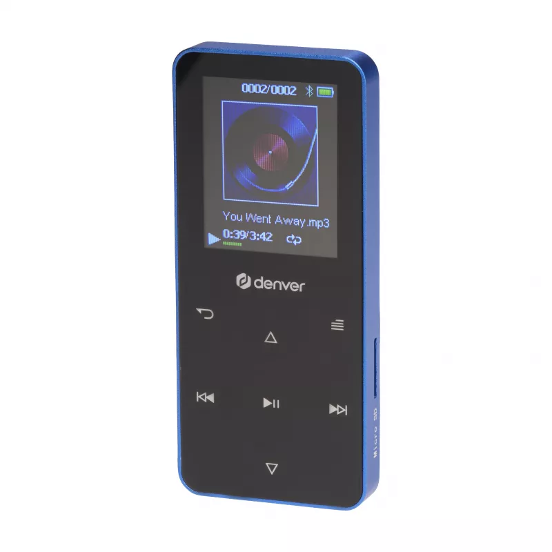 Denver MP-1830BU MP4-speler met Bluetooth, 1,8 inch display, 4GB, blauw