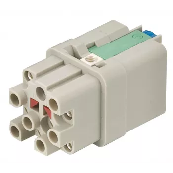 HARTING Han Q12-F-QL businzetstuk, 12 contacten, Quick-Lock-aansluiting, 1,5 mm²