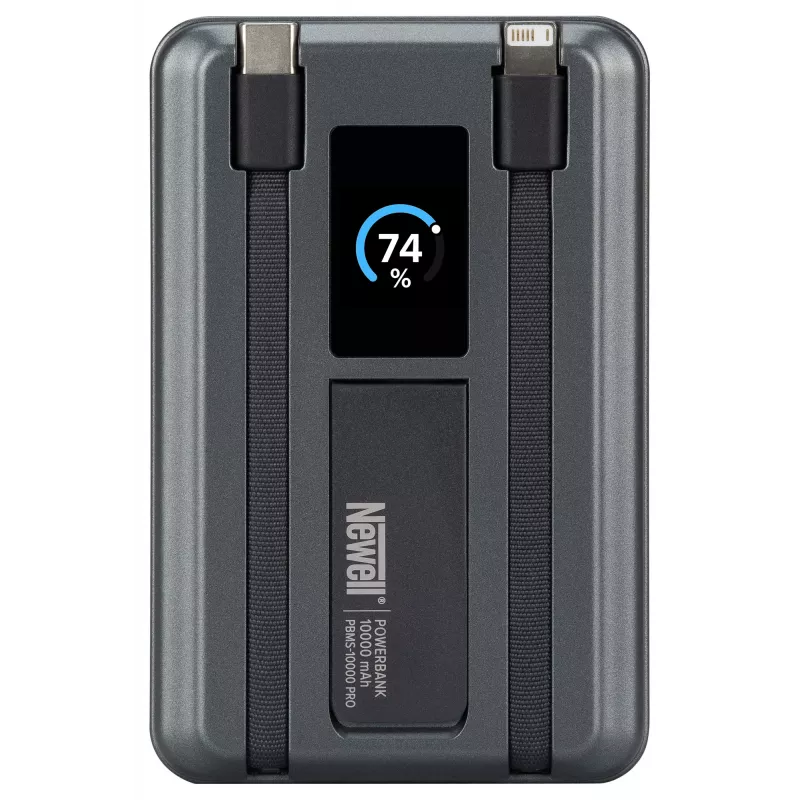 Powerbank Newell MS-10000 Pro MagSafe 10000 mAh Lightning, USB-C - grijs