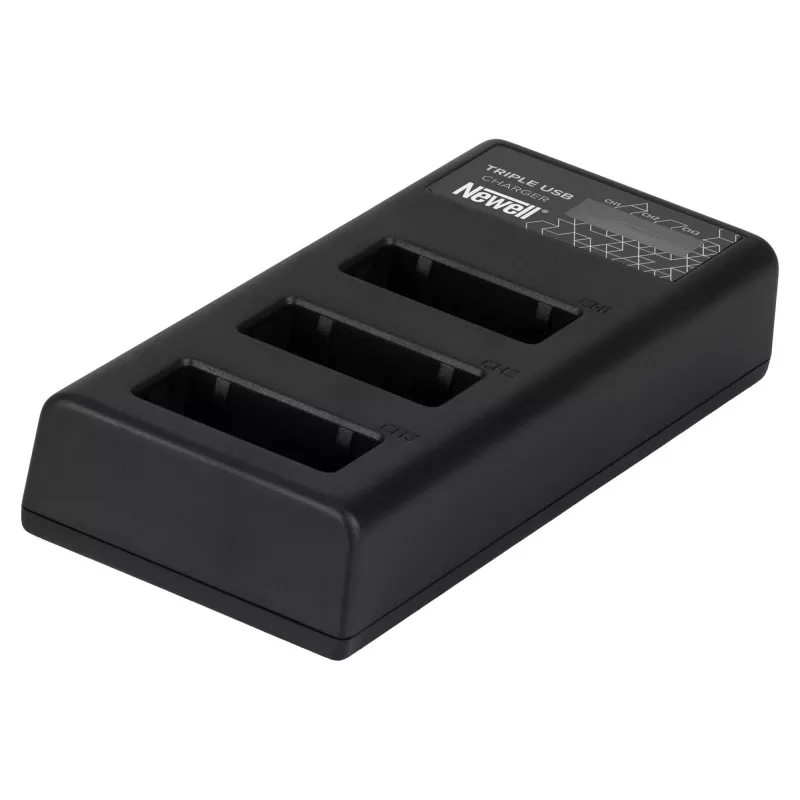 Newell CD-USB-C driebaans acculader voor Canon LP-E17