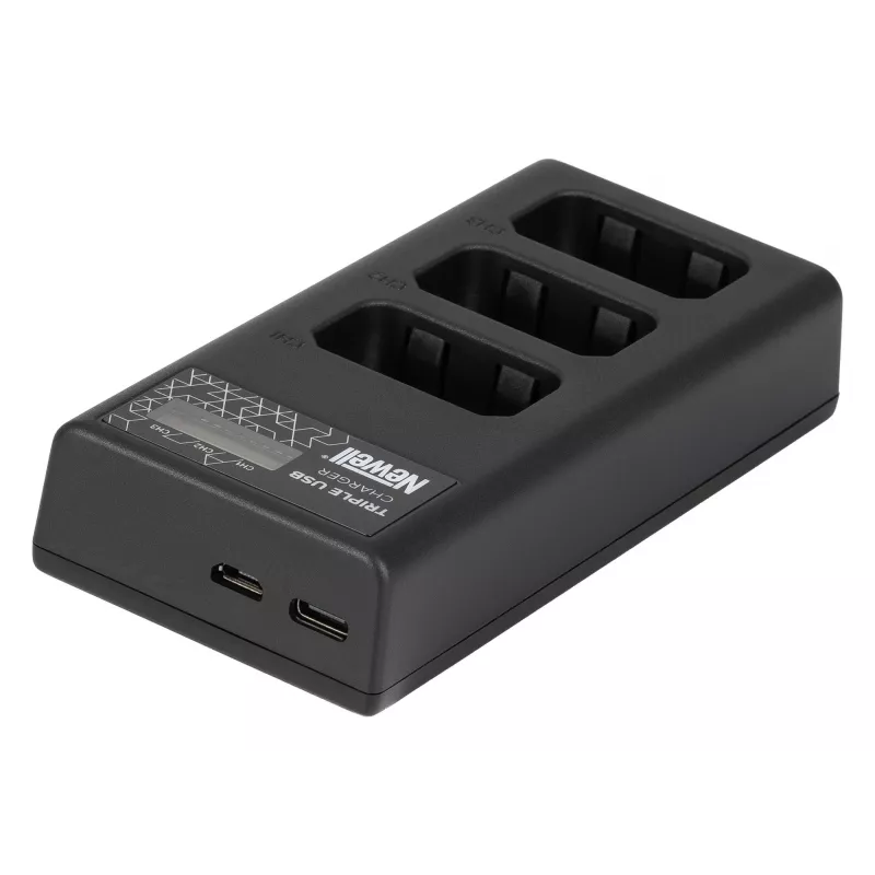 Newell CD-USB-C driebaans acculader voor Sony NP-FW50