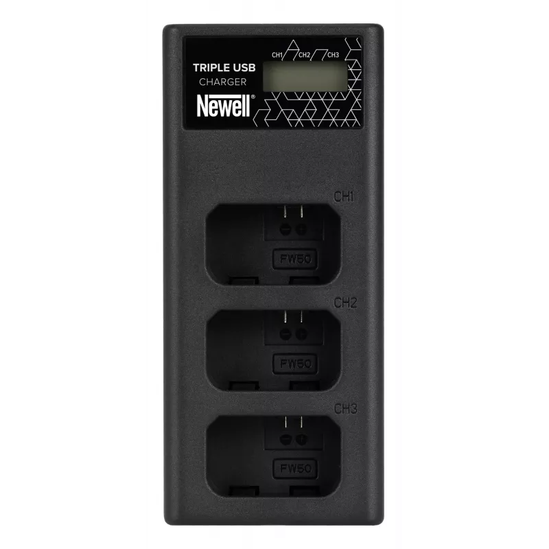 Newell CD-USB-C driebaans acculader voor Sony NP-FW50