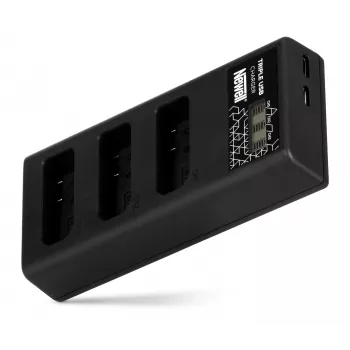 Newell CD-USB-C 3-baans acculader voor Nikon EN-EL14