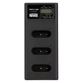 Newell CD-USB-C driebaans acculader voor Sony NP-BX1 accu's