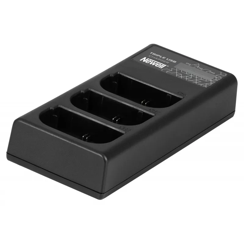 Newell CD-USB-C driebaans lader voor Canon LP-E6-accu's