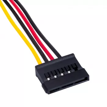 Akyga AK-CA-17 Molex-naar-SATA stroomadapterkabel, 15 cm