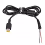 Akyga AK-SC-10 Slim Tip DC-stroomkabel voor laptopvoeding, 1,2 m, zwart