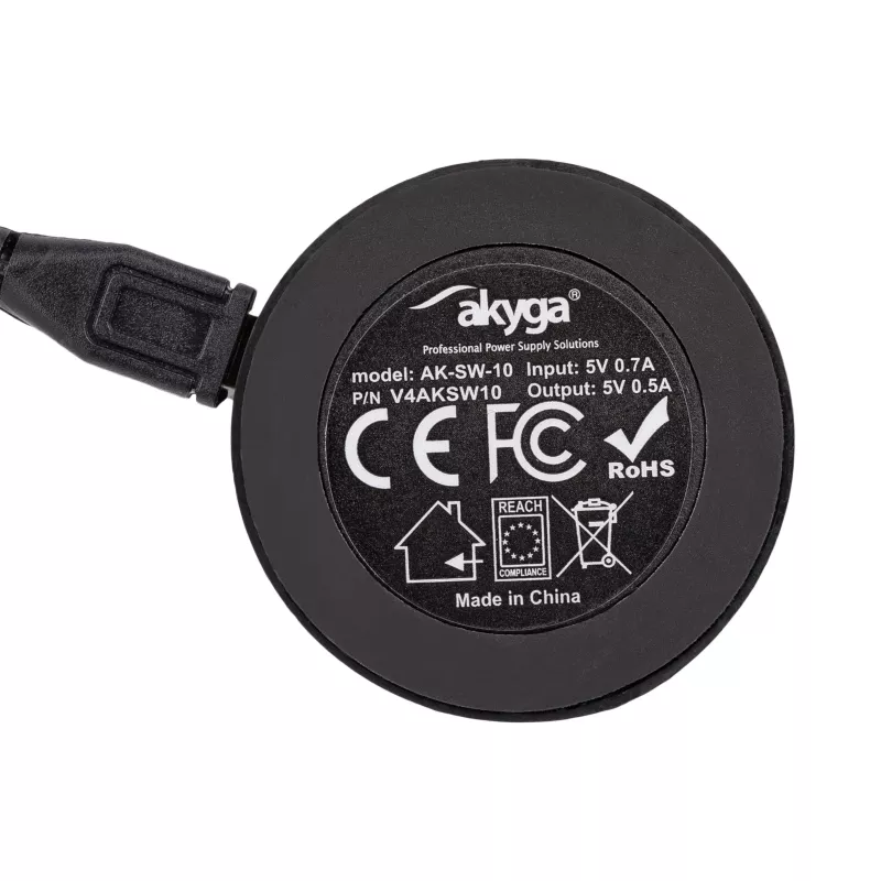 Akyga AK-SW-10 laadstation voor Samsung Galaxy Watch 42/46 mm, Gear S2 / S3, Micro-USB-naar-USB-kabel 1 m