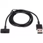 Akyga AK-SW-23 magnetische USB-laadkabel voor Fitbit Ionic, 1 m, zwart