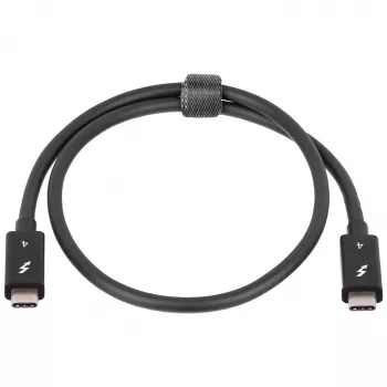 Akyga AK-USB-33 USB-C-naar-USB-C-Thunderbolt-kabel, 40 Gbit/s, 100 W, 0,5 m, zwart