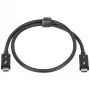 Akyga AK-USB-33 USB-C-naar-USB-C-Thunderbolt-kabel, 40 Gbit/s, 100 W, 0,5 m, zwart