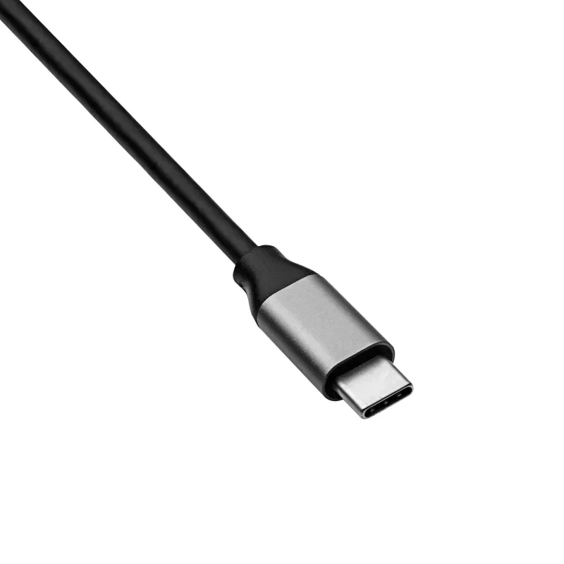 Akyga AK-AD-66 USB-C-hub met 3x USB 3.0 en Gigabit Ethernet, 15 cm, zwart