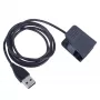 Akyga AK-SW-28 laadkabel voor Fitbit Charge 2, USB-A, 1 m, zwart