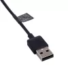 Akyga AK-SW-30 magnetische laadkabel voor Amazfit Cor A1702, USB-A, 1 m, zwart