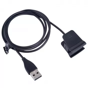 Akyga AK-SW-35 laadkabel voor Fitbit Alta HR, USB-A, 1 m, zwart