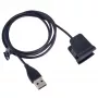 Akyga AK-SW-35 laadkabel voor Fitbit Alta HR, USB-A, 1 m, zwart