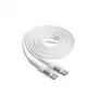 Akyga AK-USB-40 USB-C naar USB-C kabel, USB 2.0, 60 W, 1 m, wit