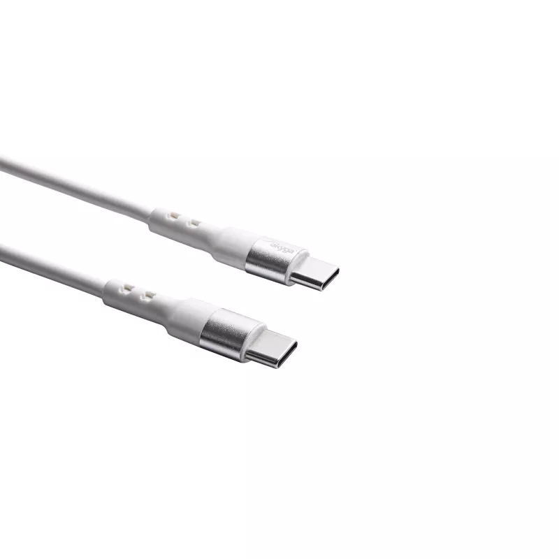 Akyga AK-USB-40 USB-C naar USB-C kabel, USB 2.0, 60 W, 1 m, wit