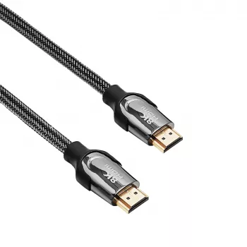 Akyga AK-HD-15S HDMI 2.1-kabel, afgeschermd, koper, gevlochten, 48 Gbit/s, 8K@60Hz / 4K@120Hz, 1,5 m