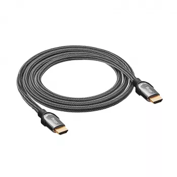 Akyga AK-HD-15S HDMI 2.1-kabel, afgeschermd, koper, gevlochten, 48 Gbit/s, 8K@60Hz / 4K@120Hz, 1,5 m