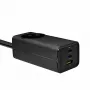 Akyga AK-CH-21 GaN USB-oplader 65 W, 2 x USB-C + USB-A, met stopcontact, 1,5 m, zwart