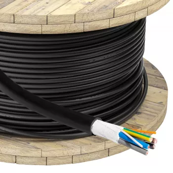 Akyga AK-SC-E12 EV-laadkabel 5 x 6 mm² + 2 x 0,75 mm², driefasig, 32 A, 450/750 V, per meter