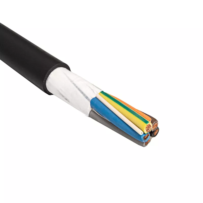 Akyga AK-SC-E12 EV-laadkabel 5 x 6 mm² + 2 x 0,75 mm², driefasig, 32 A, 450/750 V, per meter