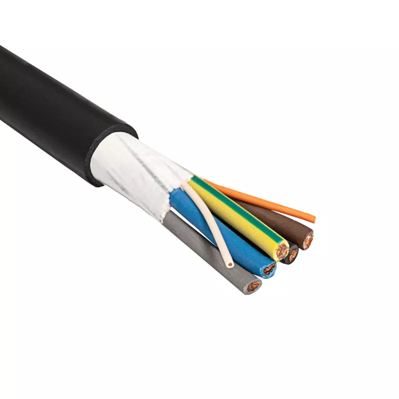 Akyga AK-SC-E12 EV-laadkabel 5 x 6 mm² + 2 x 0,75 mm², driefasig, 32 A, 450/750 V, per meter