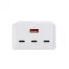 Akyga AK-CH-25 GaN tafel-USB-oplader 140 W, 3 x USB-C PD + USB-A, wit