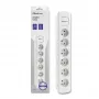 Qoltec Stekkerdoos 6 stopcontacten 1,8 m wit