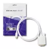 Qoltec USB 3.1 Type-C stekker naar DVI-D stekker kabel 1m 4K 30Hz zwart
