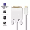 Qoltec USB 3.1 Type-C stekker naar DVI-D stekker kabel 1m 4K 30Hz zwart