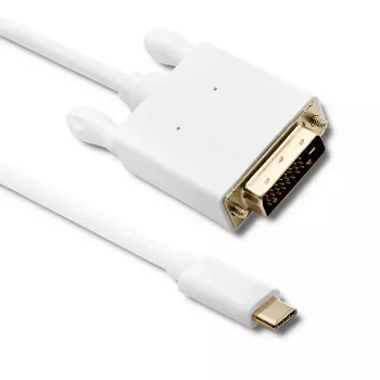 Qoltec USB 3.1 Type-C stekker naar DVI-D stekker adapterkabel 2m 4K