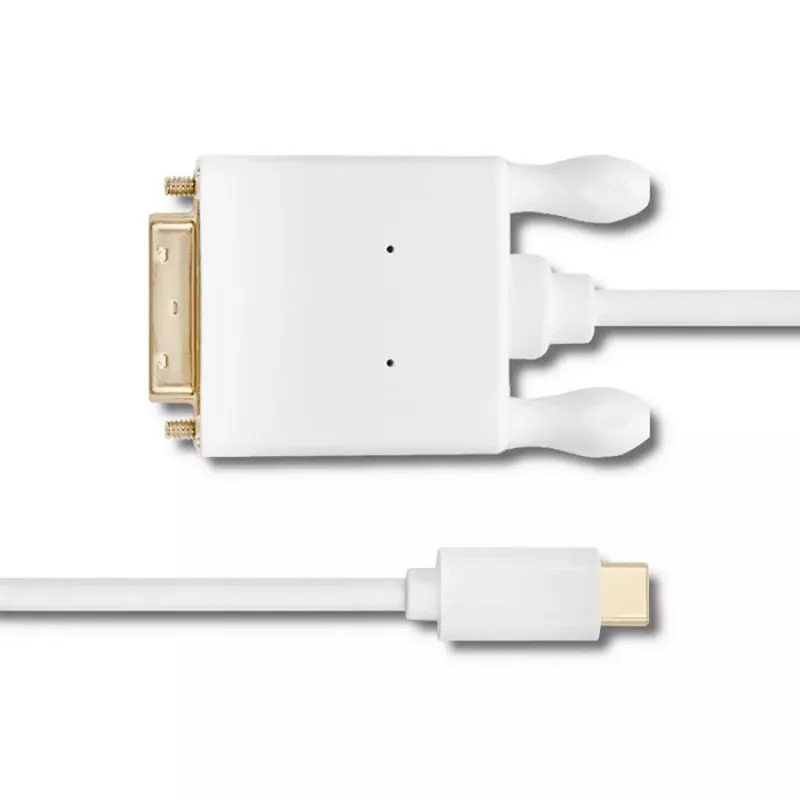 Qoltec USB 3.1 Type-C stekker naar DVI-D stekker adapterkabel 2m 4K